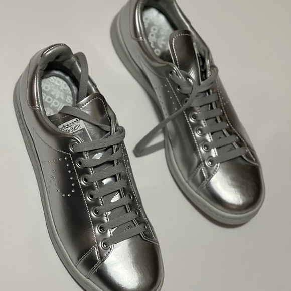 Adidas Raf Simons Stan Smith Metallic Leather Sneakers size 9 - Picture 2 of 8